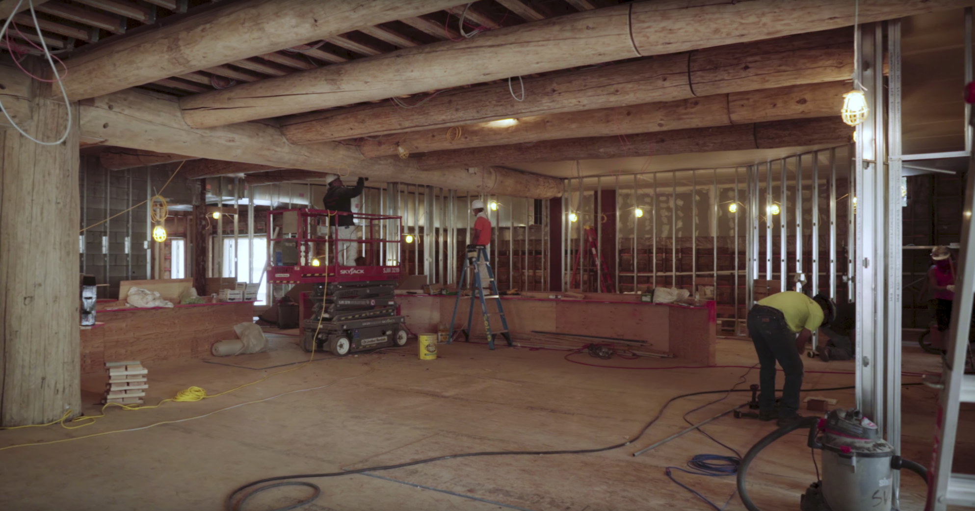 Warm Springs Lodge construction
